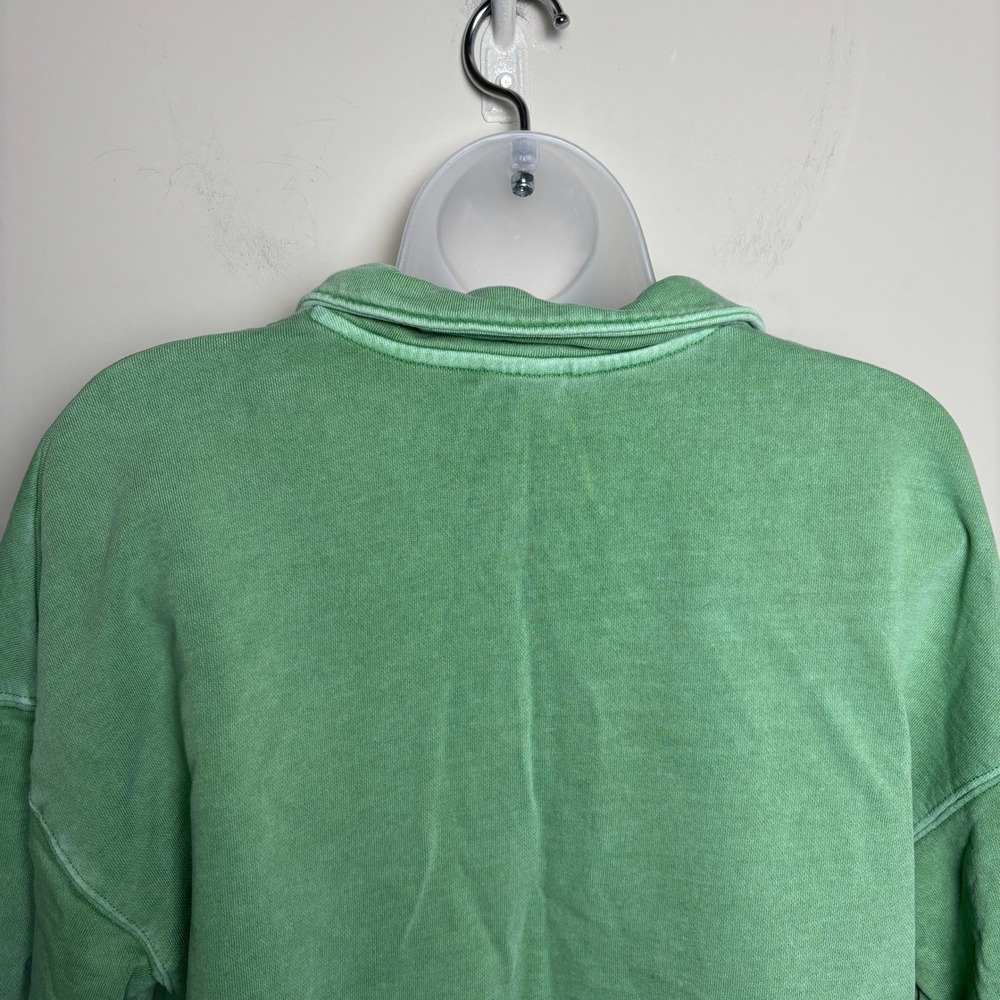 Universal Thread Lime Green‎ Oversized V-Neck Polo Top Shorts Set Womens Large - Picture 6 of 12